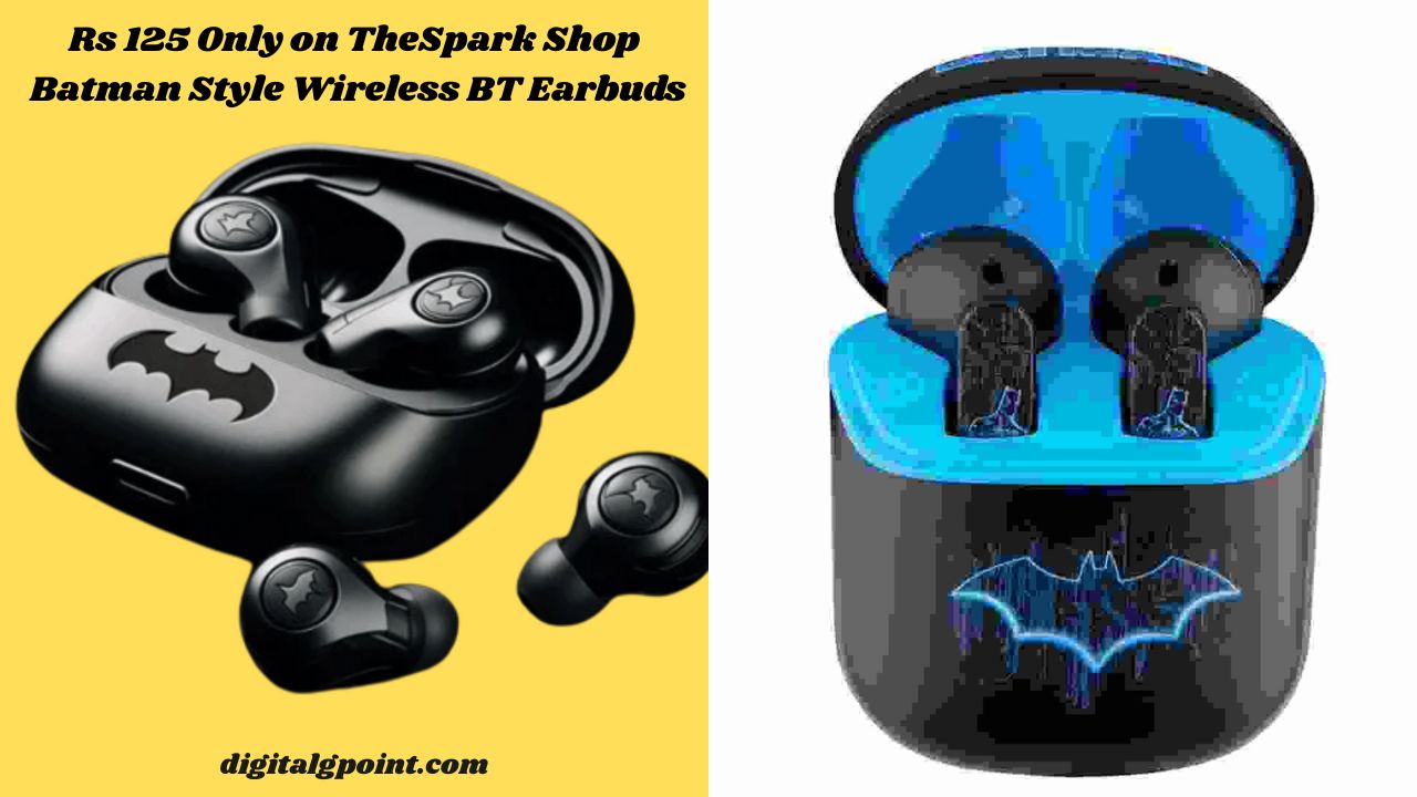 Batman Style Wireless BT Earbuds