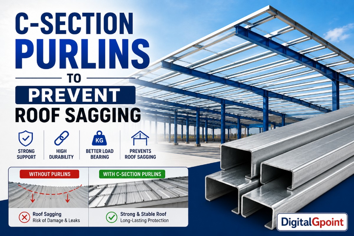C-Section Purlins to Prevent Roof Sagging